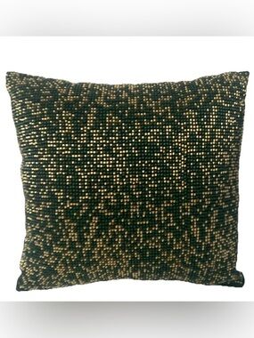 Threshold Mini Beaded Square 10" x10" Square Throw Pillow Green